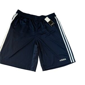 Adidas Men's ClimaCool 3-Stripe Shorts Navy Blue Size Large NWT